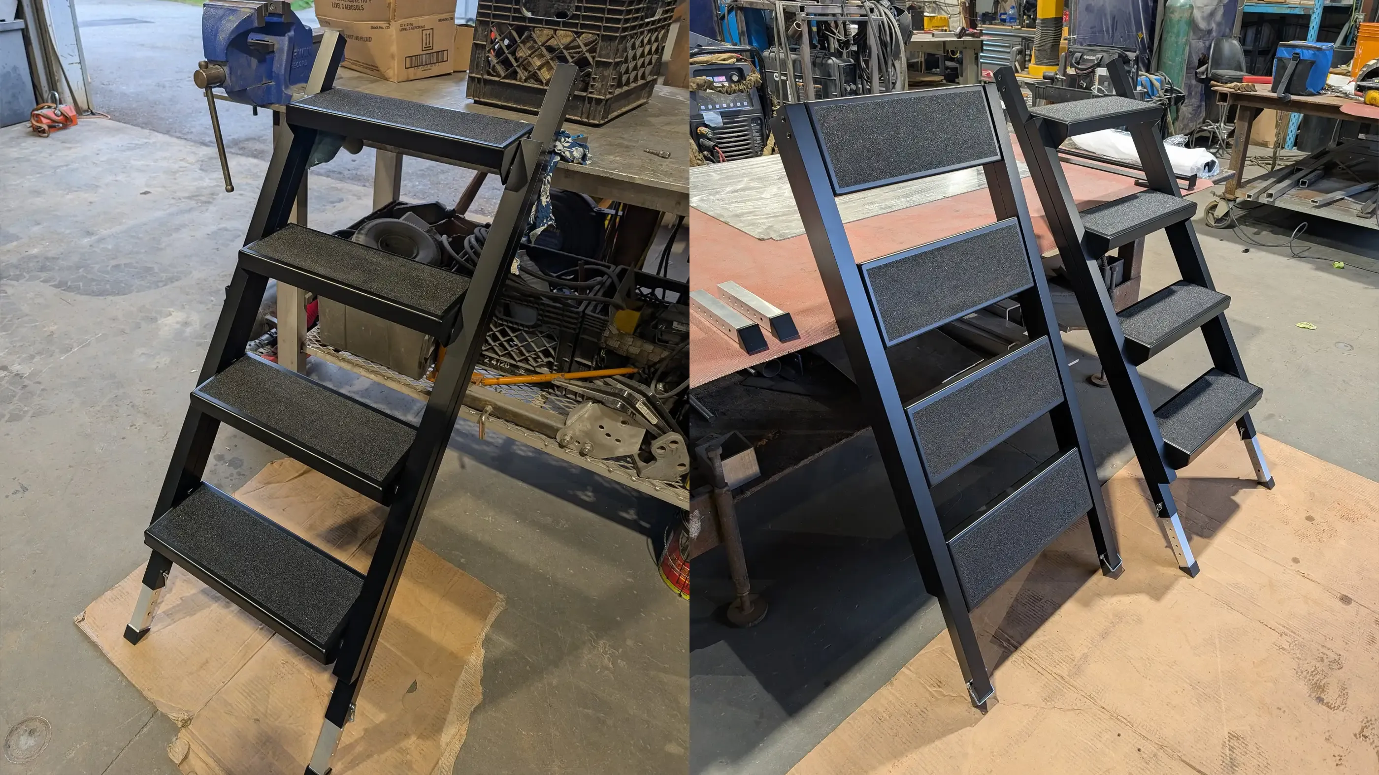 Boondock Habitat slide out stairs