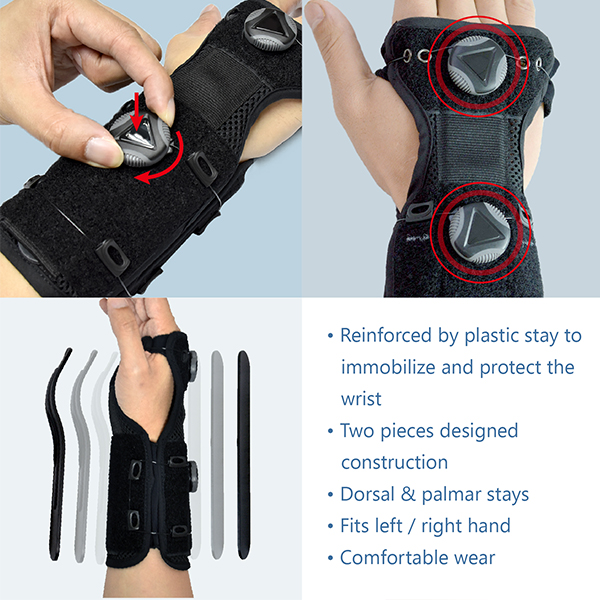 5494 Dial Lock Wrist Brace